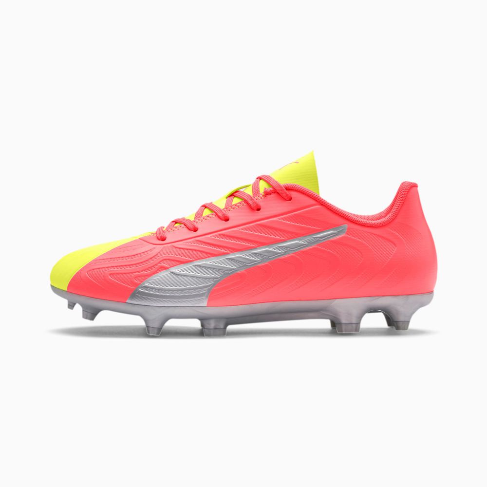 Puma ONE 20.4 FG/AG Fiú Focicipő - Sárga/Titán ( Hungary - BVLWS3248 )